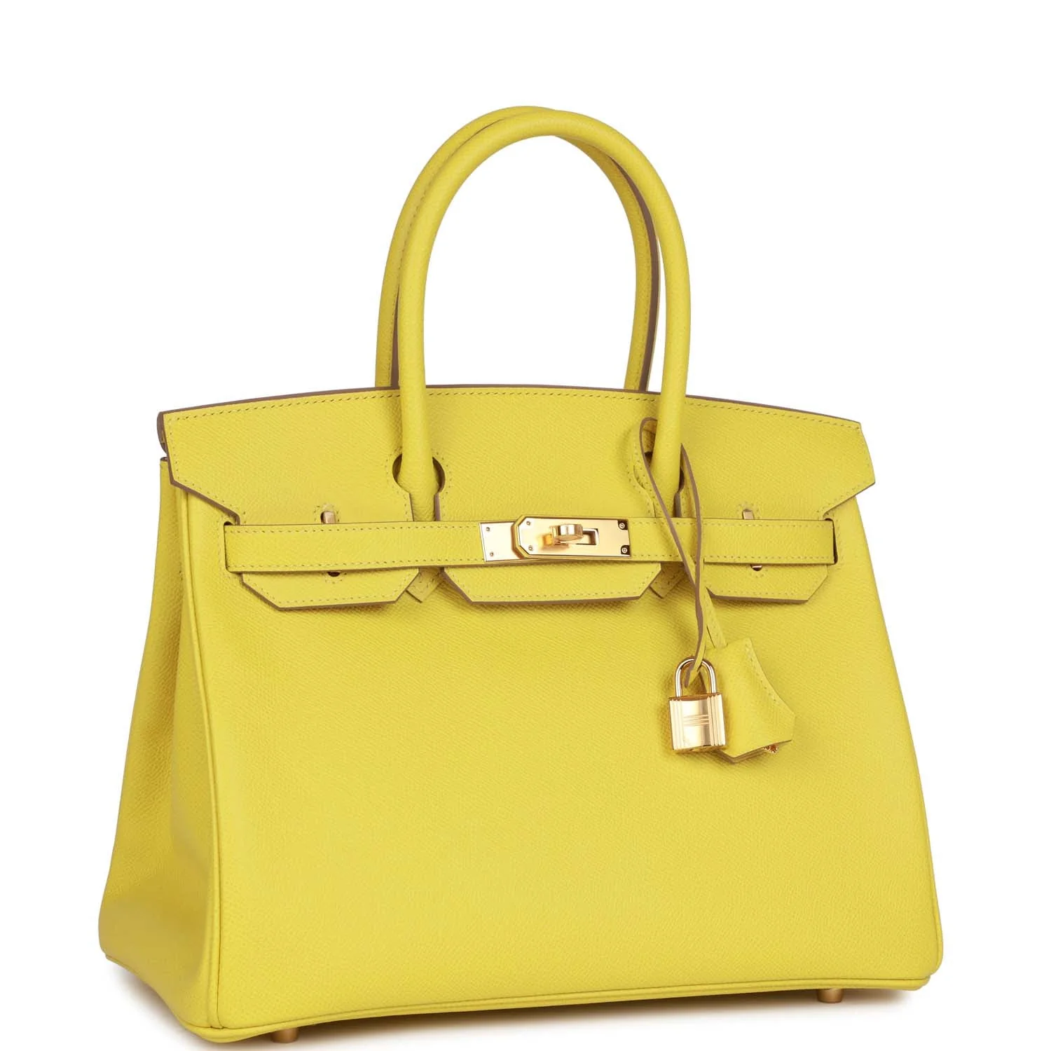 Replicate Hermes Birkin 30 Lime Epsom Gold Hardware(1:1 replica)