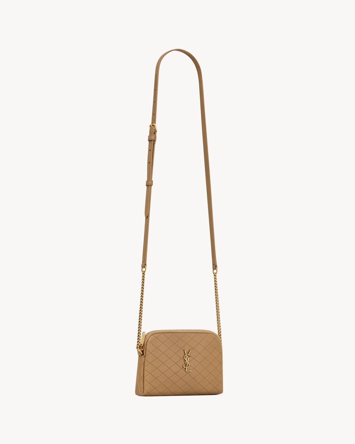Replicate YSL Gaby Zipped Pouch in Quilted Lambskin(1:1 replica)