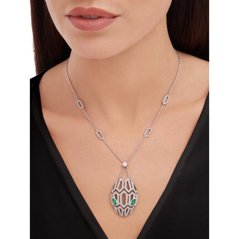 Replicate Serpenti Seduttori gilded snake necklace(1:1 replica)