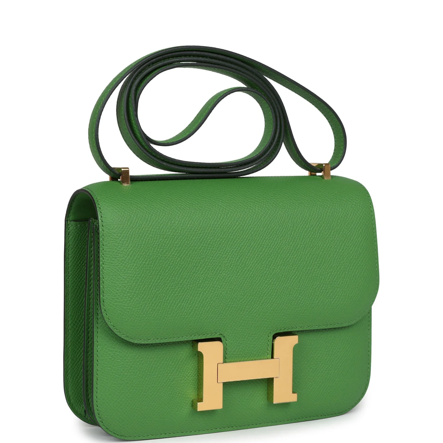 Replicate Hermes Constance 18 Vert Yucca Epsom Gold Hardware(1:1 replica)