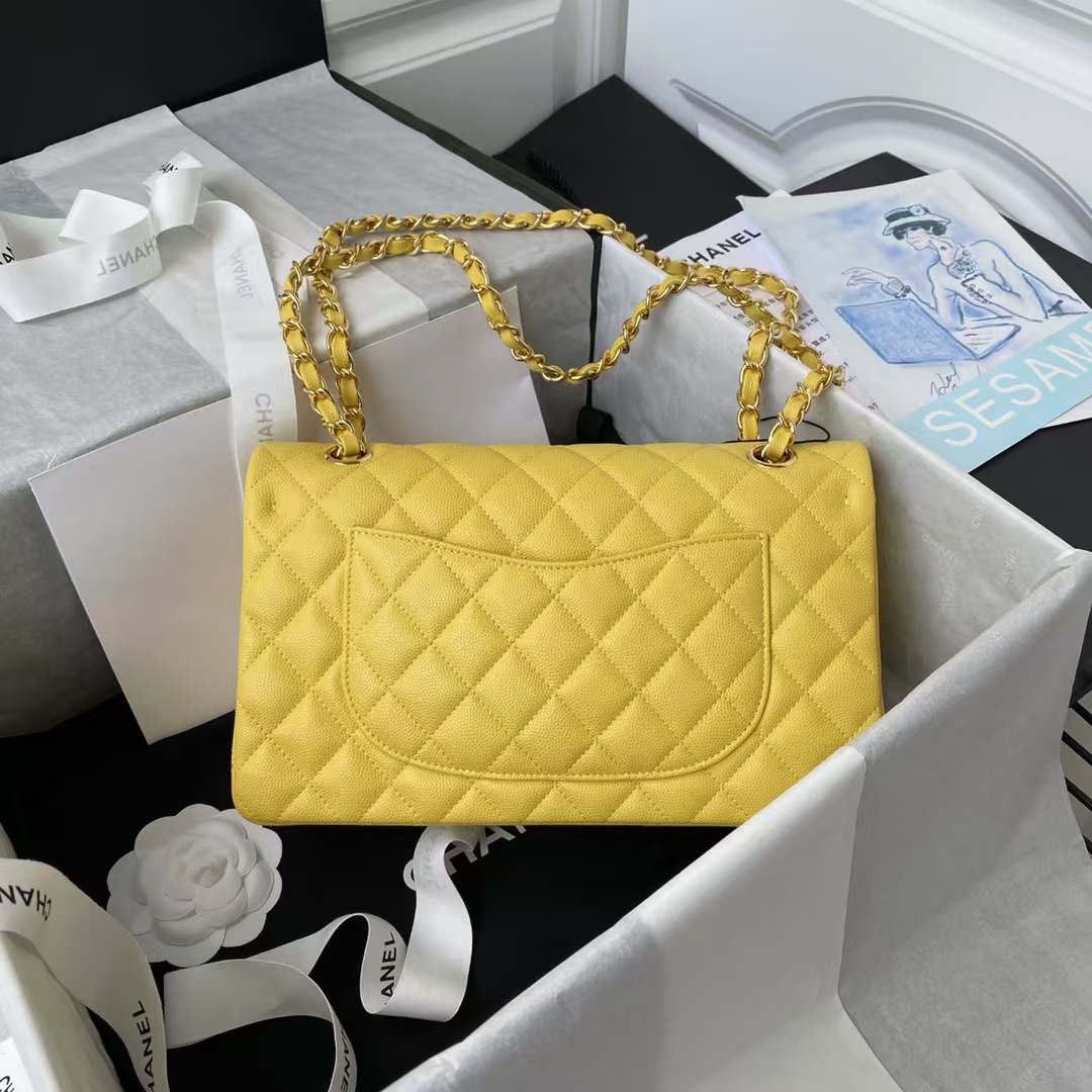 Replicate Chanel Classic 11.12 Handbag Caviar Gold Hardware(1:1 replica)