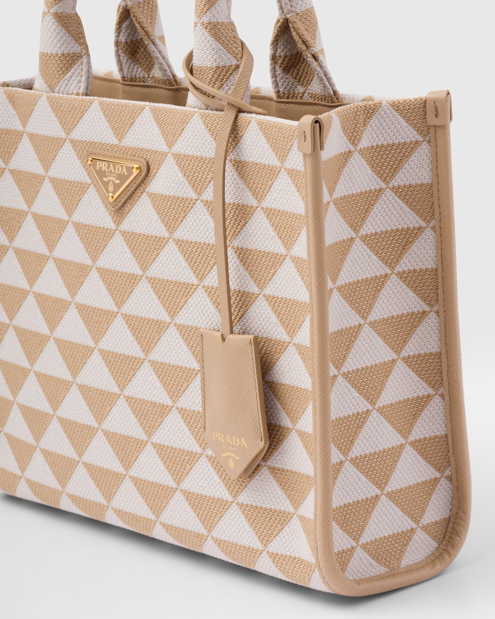 Replicate Small Prada Symbole Embroidered Fabric Handbag(1:1 replica)