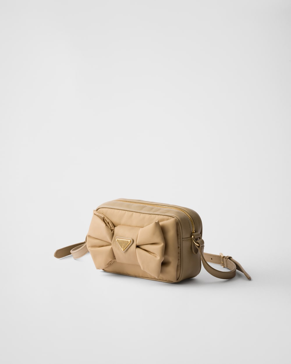 Replicate Re-Nylon and Nappa Leather Mini Shoulder Bag With Bow(1:1 replica)