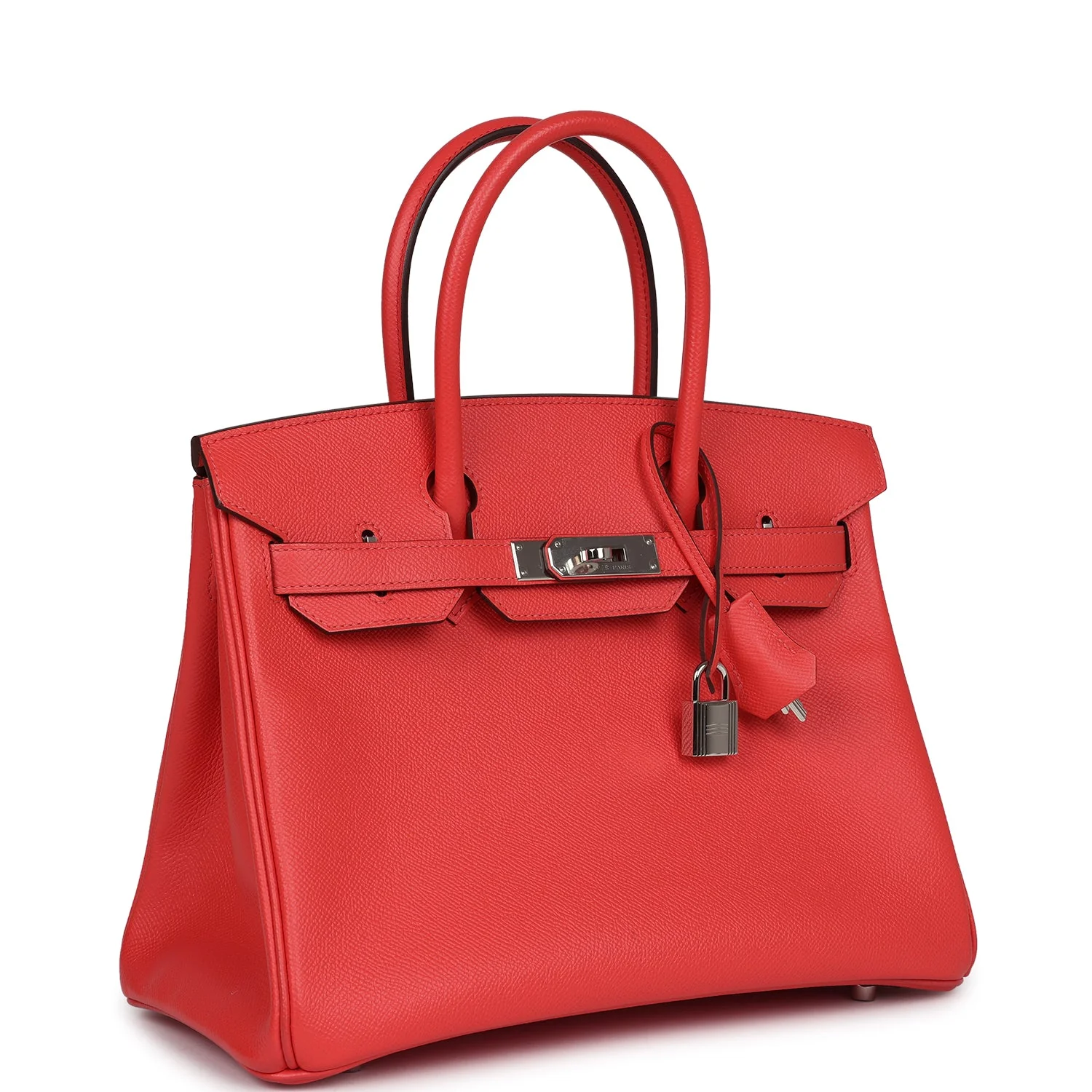 Replicate Hermes Birkin 30 Rose Jaipur Epsom Palladium Hardware(1:1 replica)