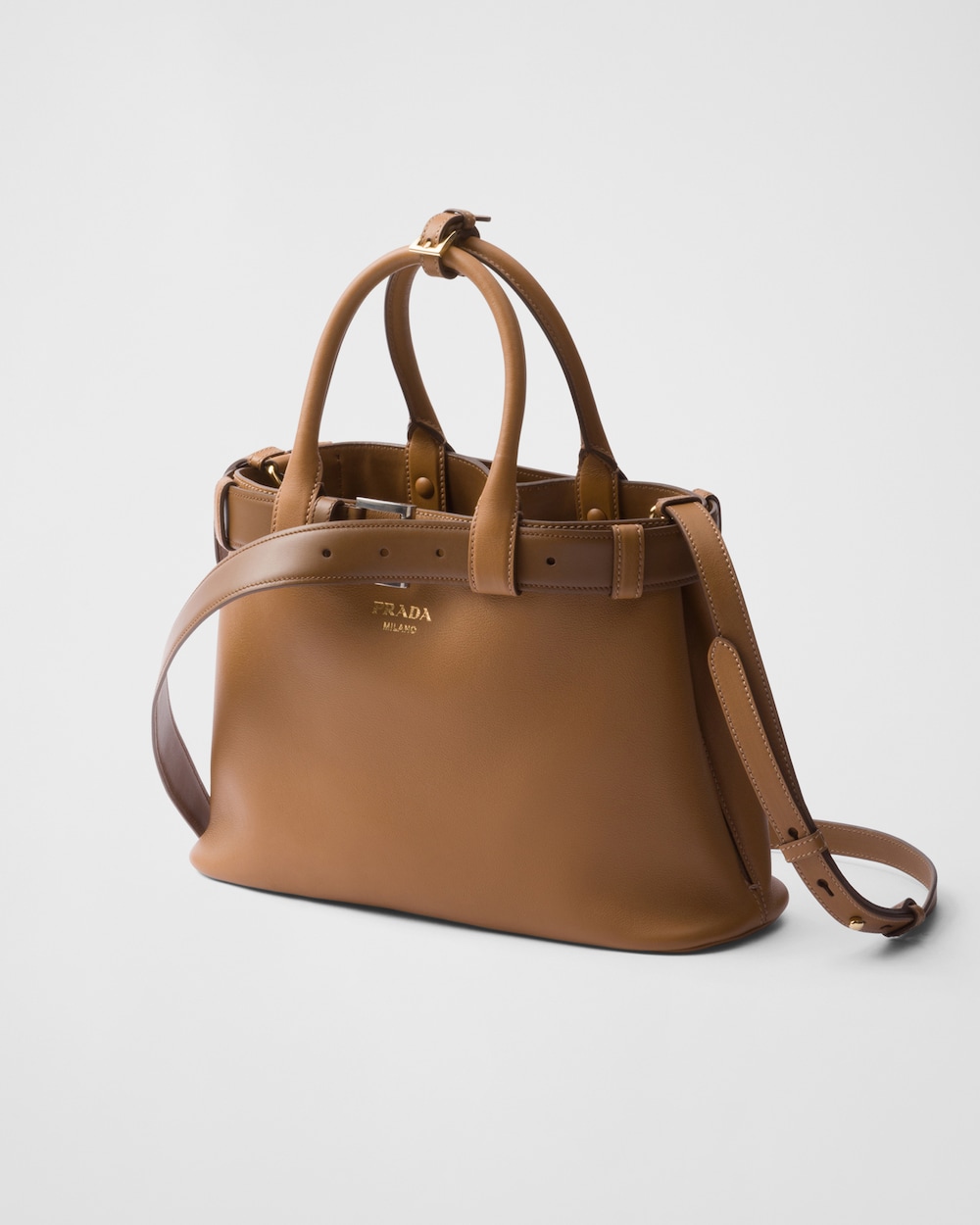 Replicate Prada Buckle Small Leather Handbag With Belt(1:1 replica)