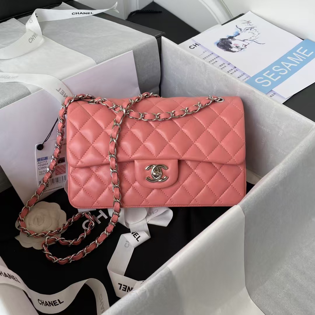 Replicate Chanel Small Classic Handbag Silver Hardware(1:1 replica)