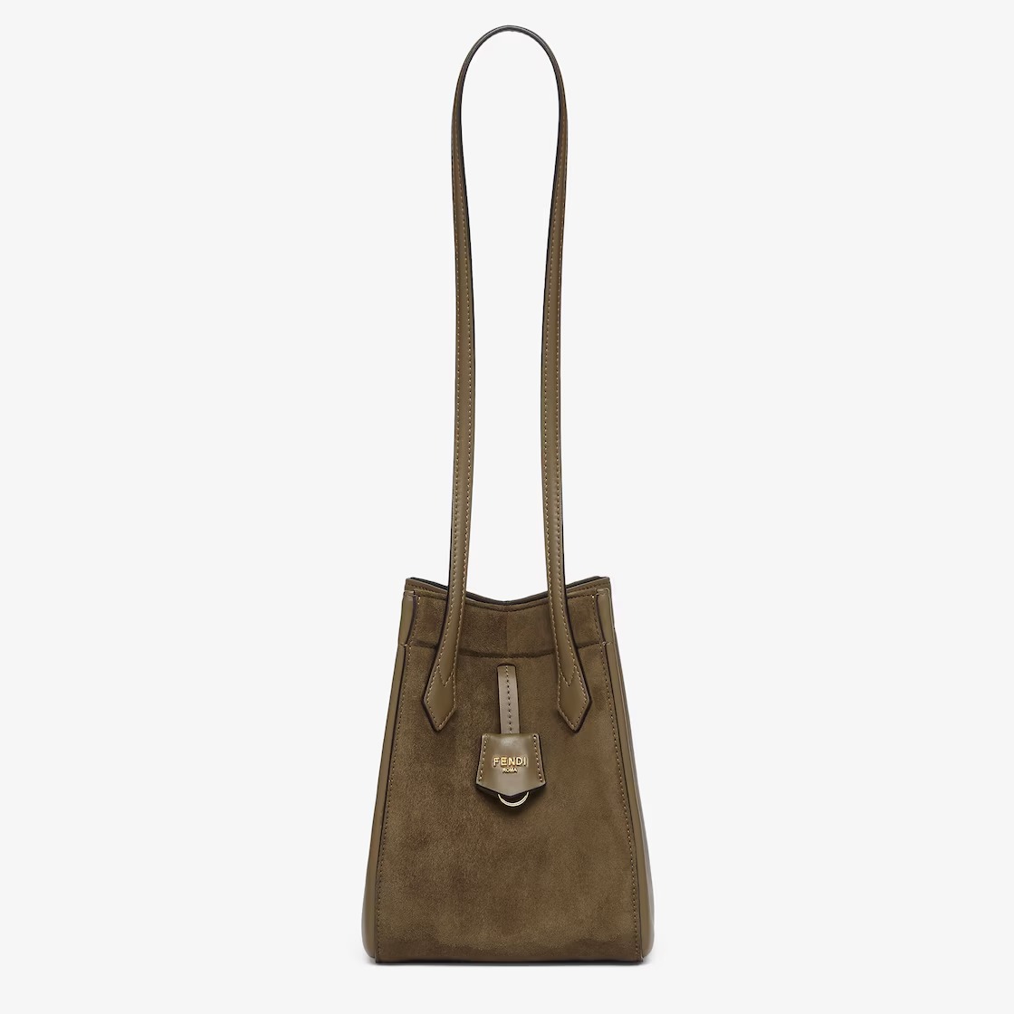 Replicate Fendi Origami Mini Transformable Suede and Leather Mini Bag(1:1 replica)