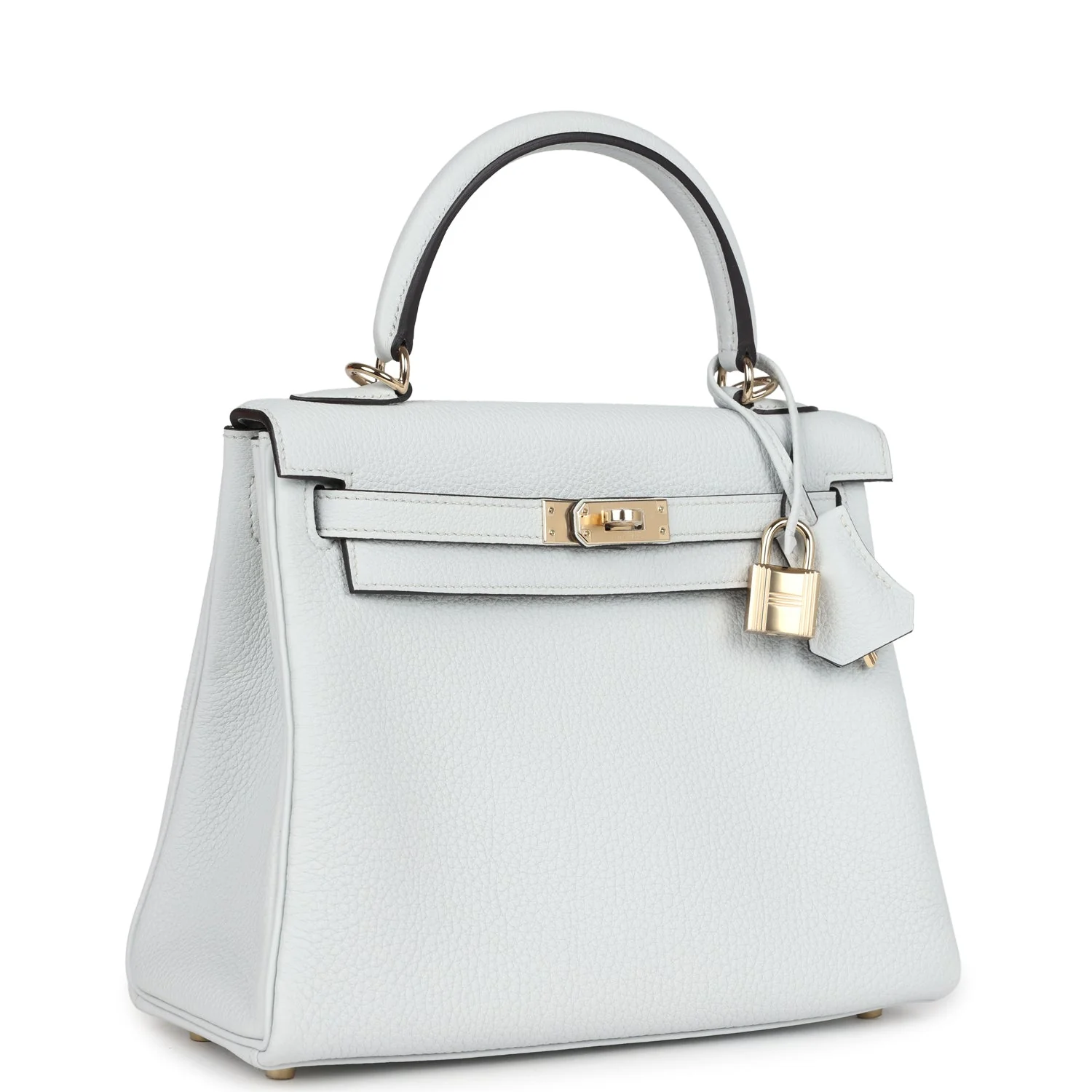 Replicate Hermes Kelly Retourne 25 Gris Platine Togo Permabrass Hardware(1:1 replica)
