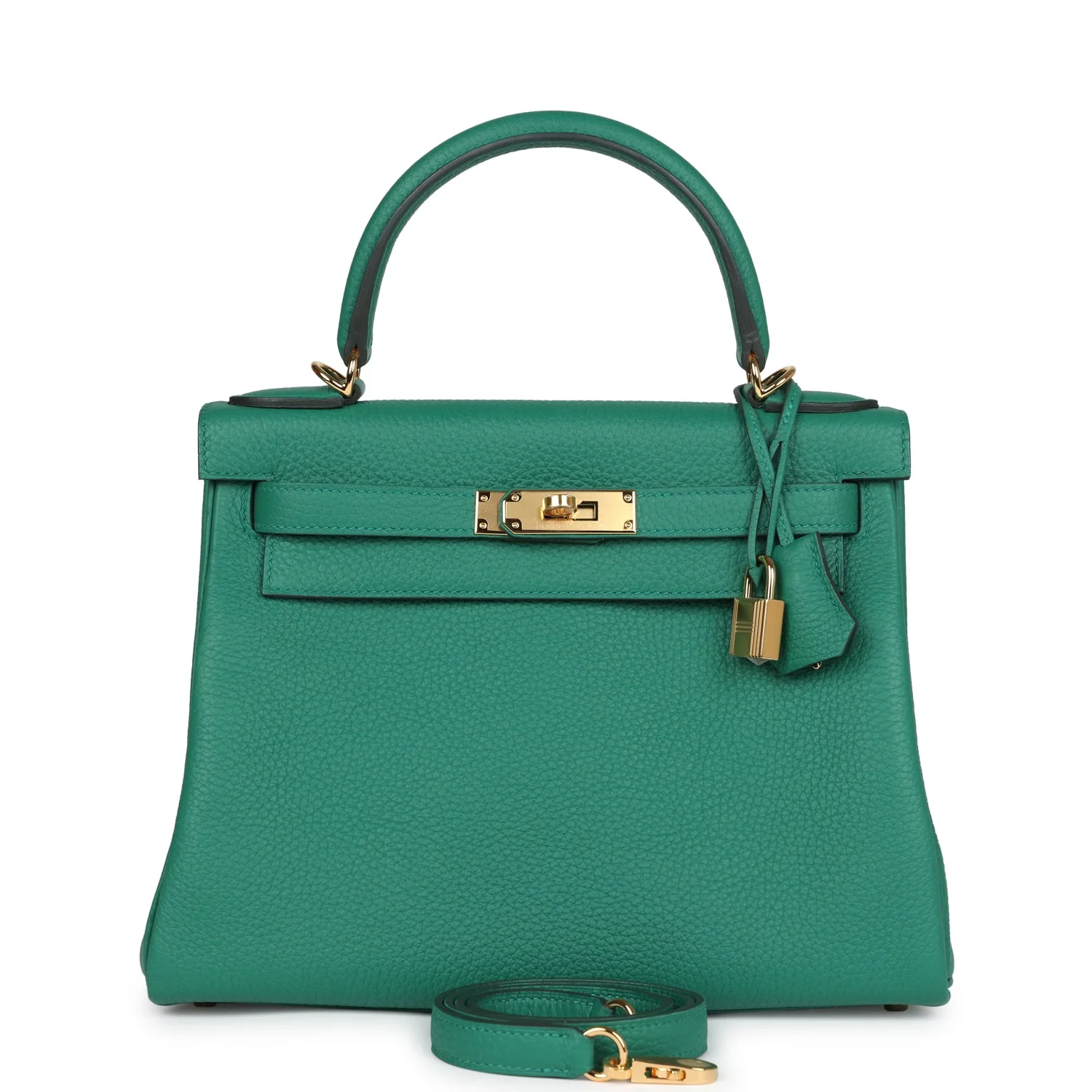 Replicate Hermes Kelly Retourne 28 Vert Vertigo Clemence Gold Hardware(1:1 replica)