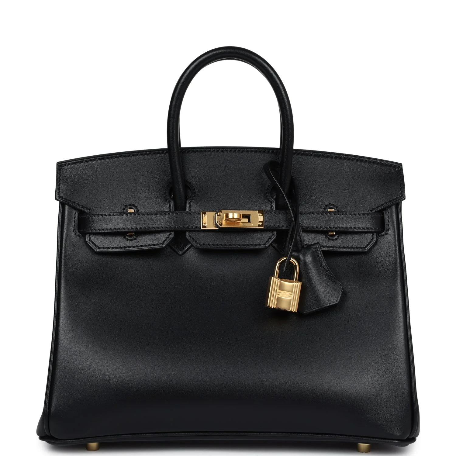 Replicate Hermes Birkin 25 Black Box Gold Hardware(1:1 replica)