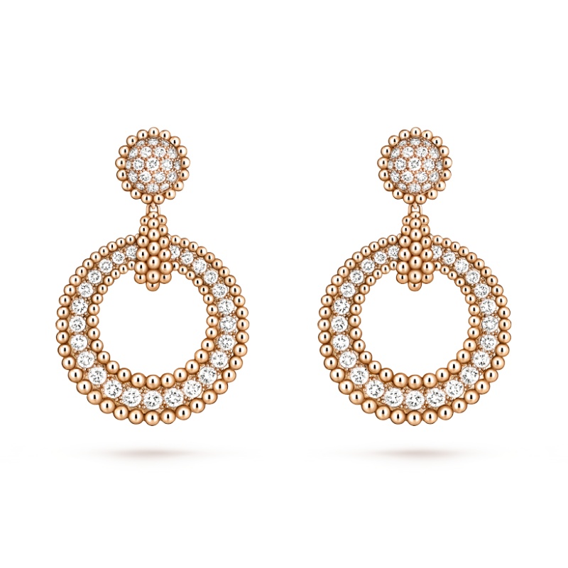Replicate Perlée diamonds earrings(1:1 replica)