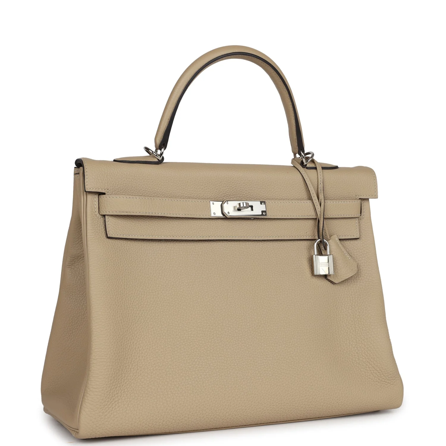 Replicate Hermes Kelly Retourne 35 Trench Togo Palladium Hardware(1:1 replica)