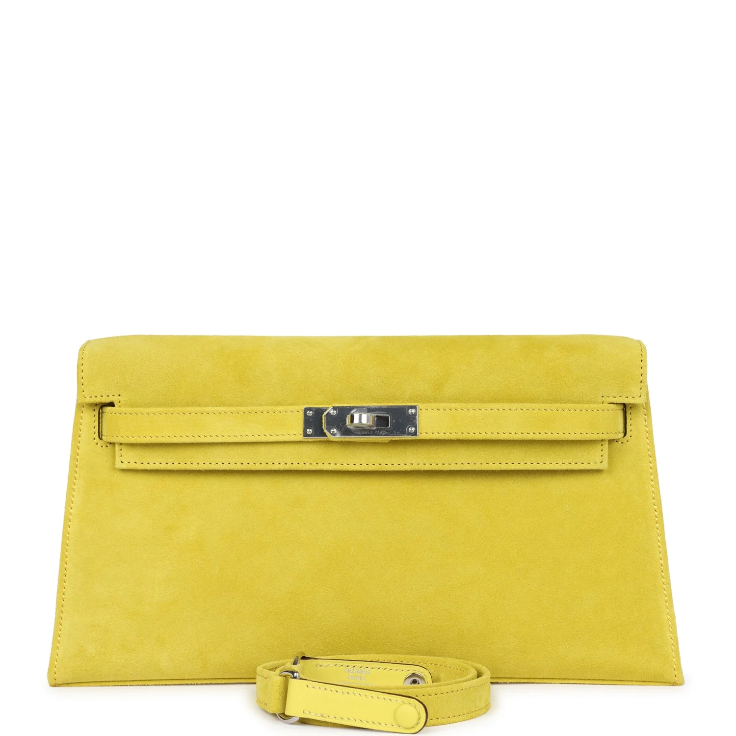 Replicate Hermes Kelly Elan Jaune De Naples Doblis Palladium Hardware(1:1 replica)