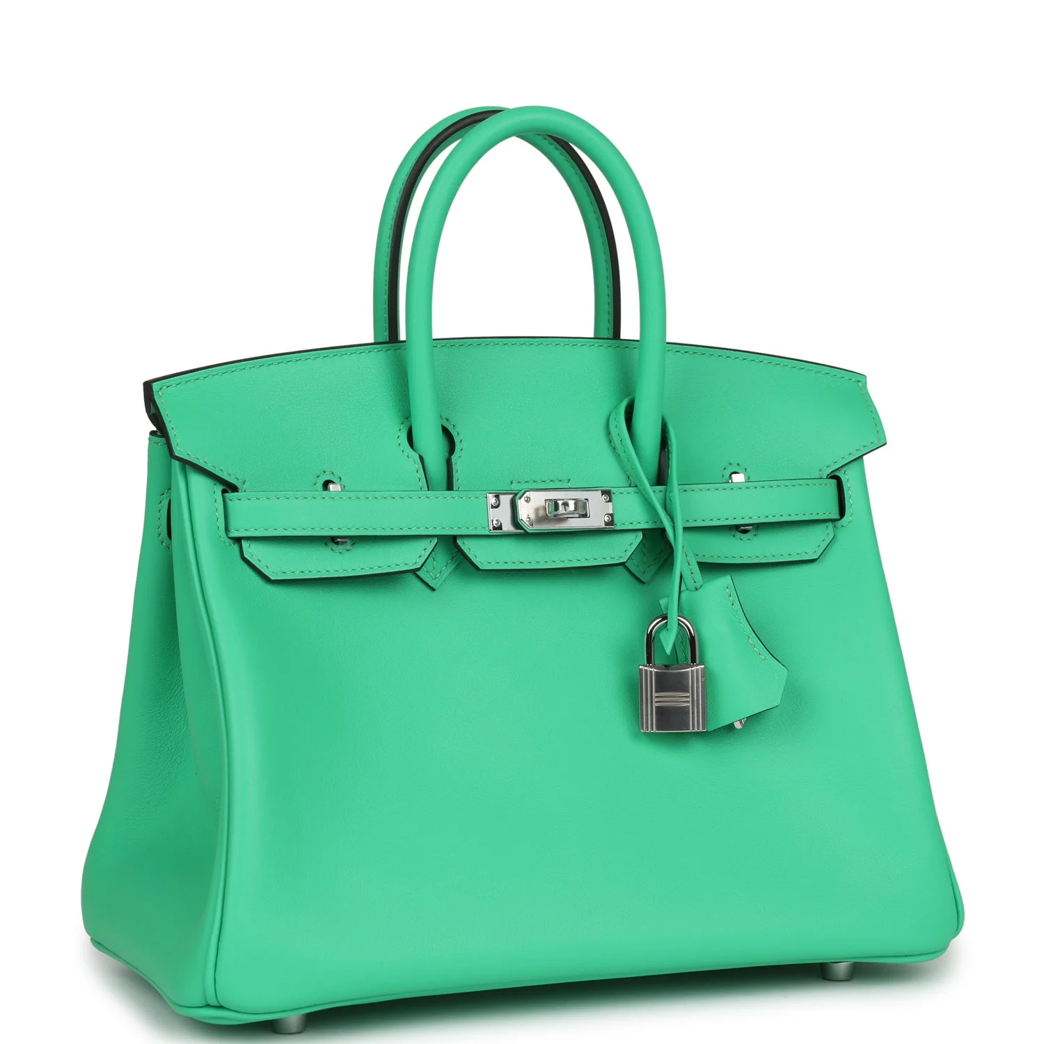 Replicate Hermes Birkin 25 Vert Comics Swift Palladium Hardware(1:1 replica)