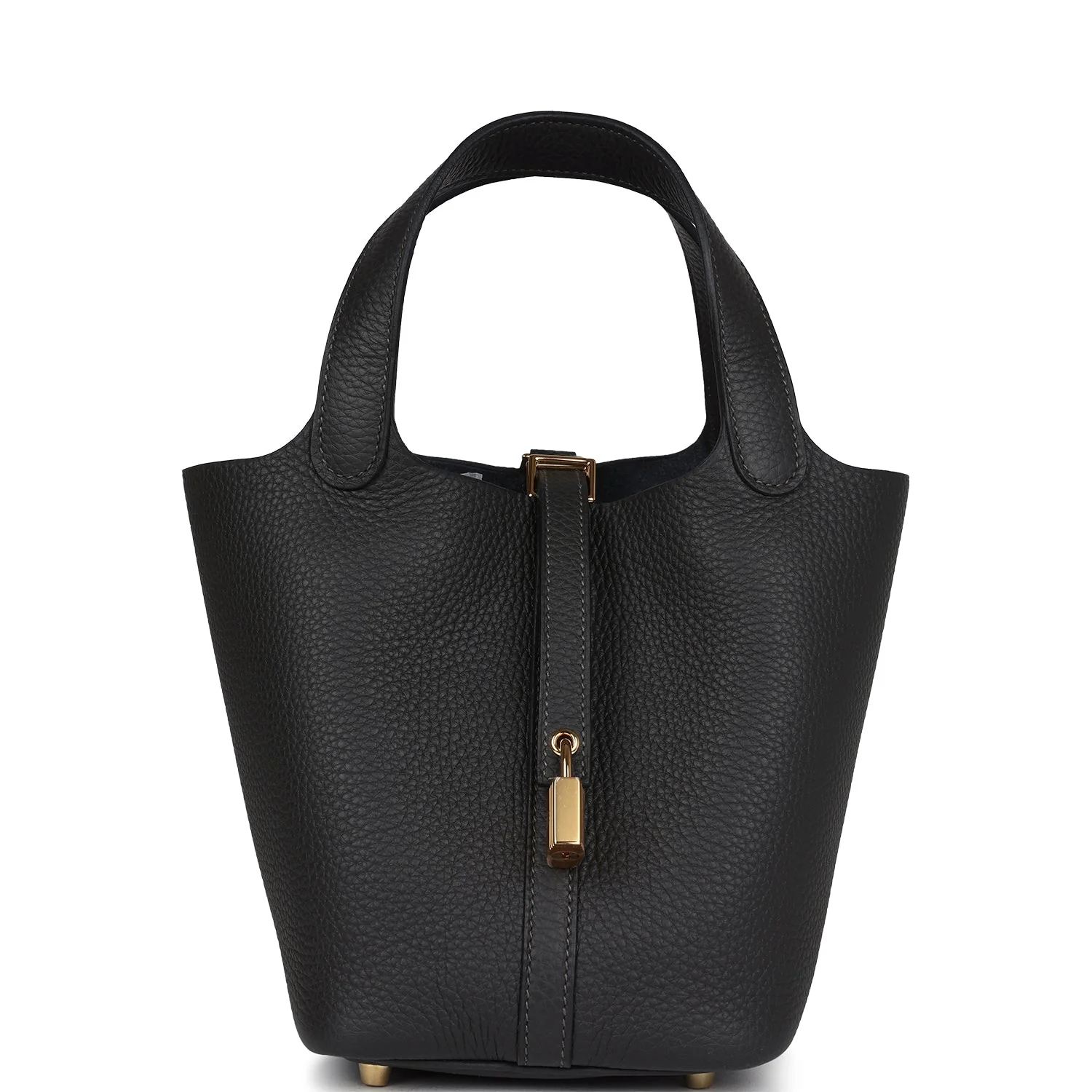 Replicate Hermes Picotin Lock 18 Dark Bronze Clemence Gold Hardware(1:1 replica)