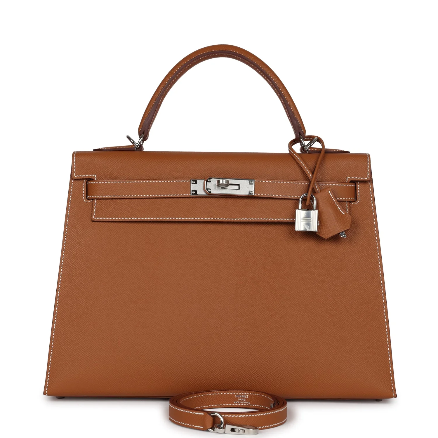 Replicate Hermes Kelly Sellier 32 Gold Epsom Palladium Hardware(1:1 replica)