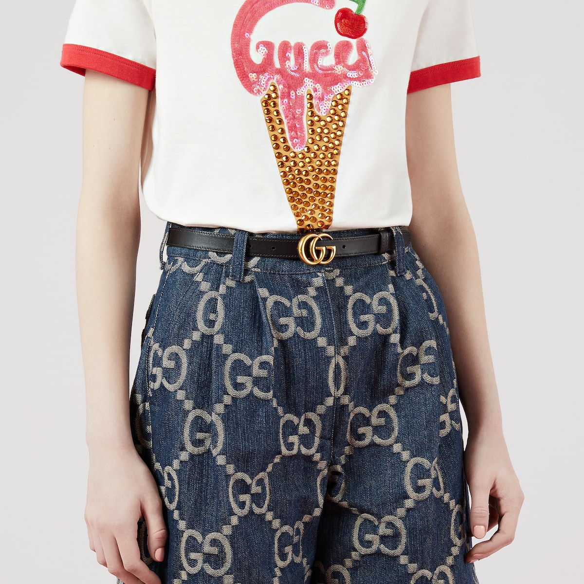 Replicate GG Marmont reversible thin belt(1:1 replica)