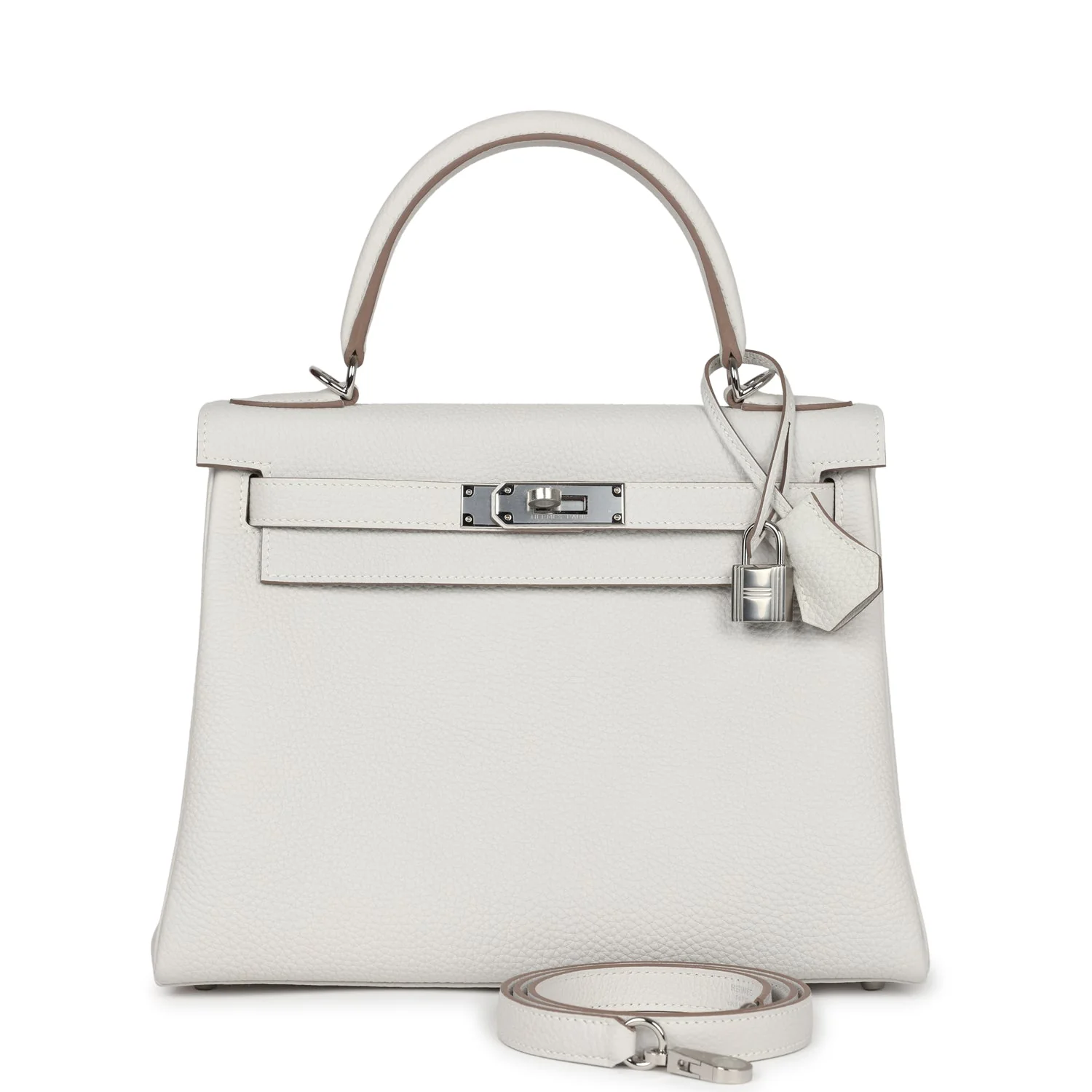 Replicate Hermes Kelly Retourne 28 Gris Pale Togo Palladium Hardware(1:1 replica)
