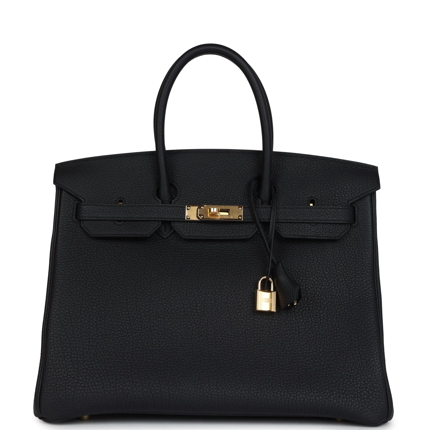Replicate Hermes Birkin 35 Black Togo Gold Hardware(1:1 replica)