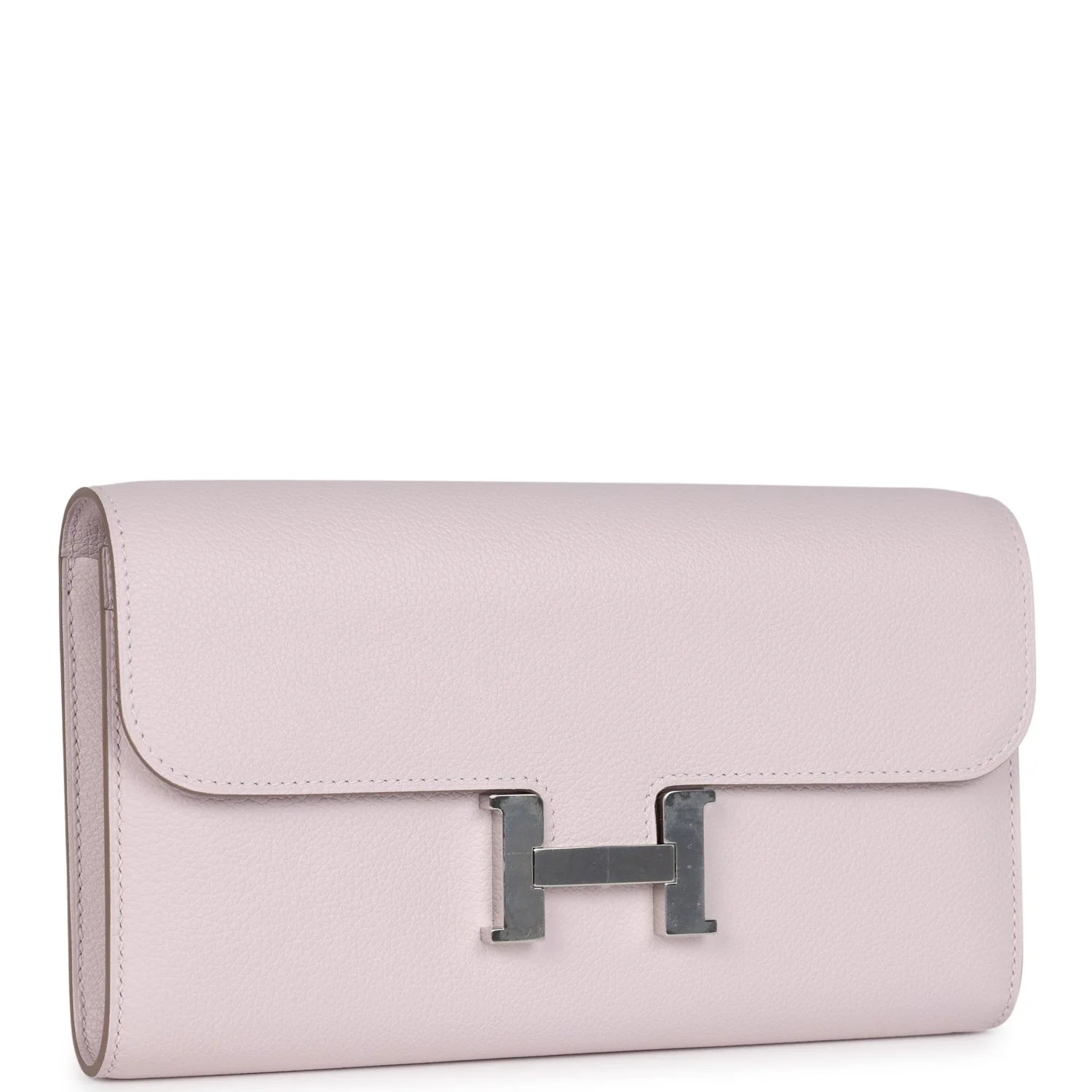 Replicate Hermes Constance Wallet To Go Mauve Pale Evercolor Palladium Hardware(1:1 replica)
