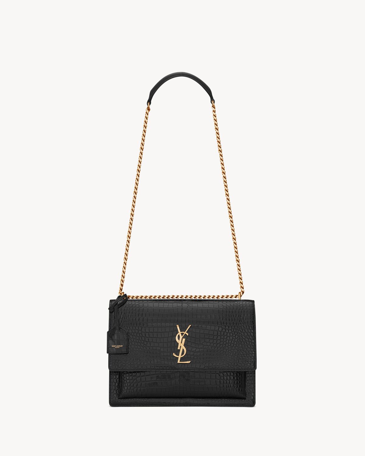 Replicate YSL Sunset Large in Crocodile-Embossed Leather(1:1 replica)