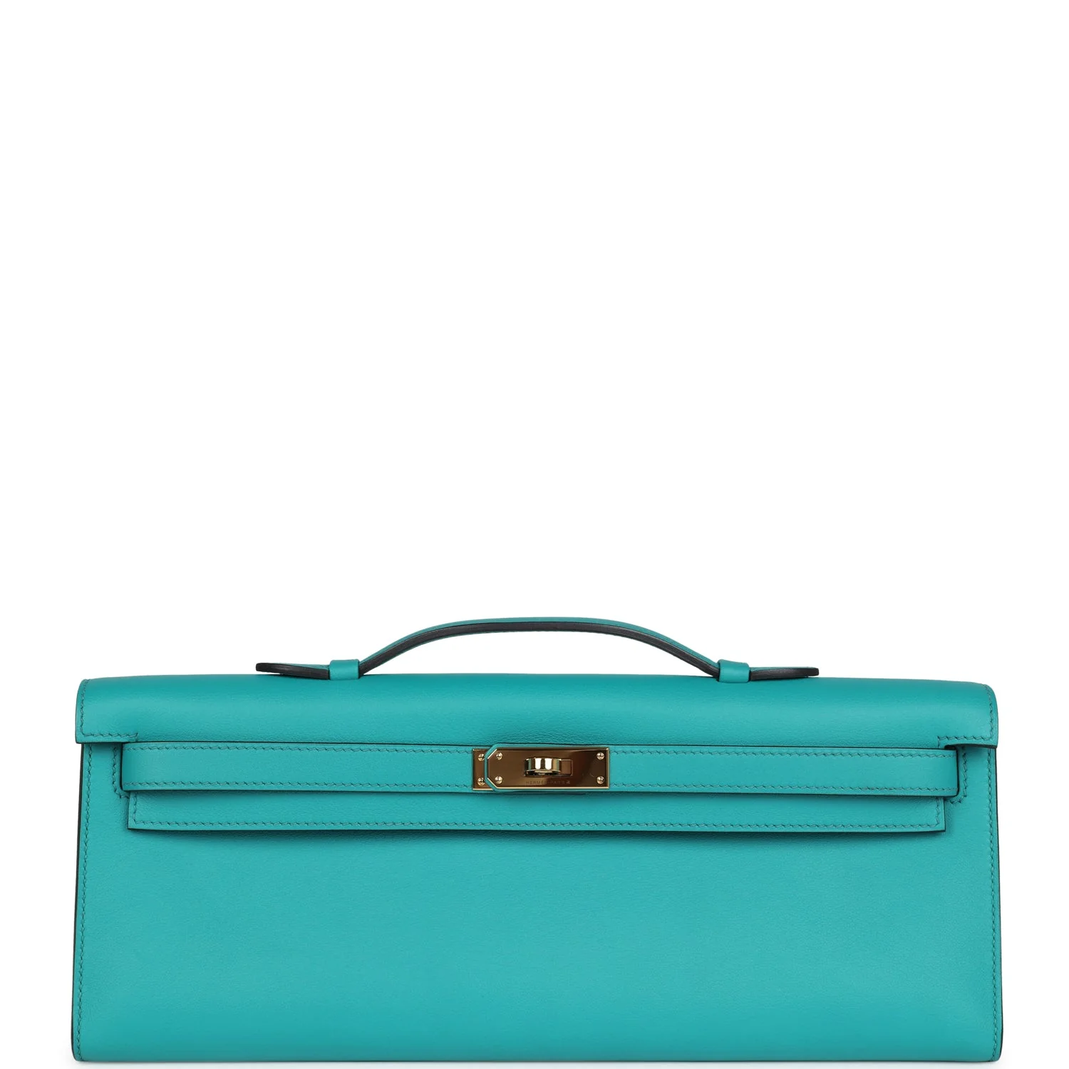 Replicate Hermes Kelly Cut Bleu Paon Swift Gold Hardware(1:1 replica)