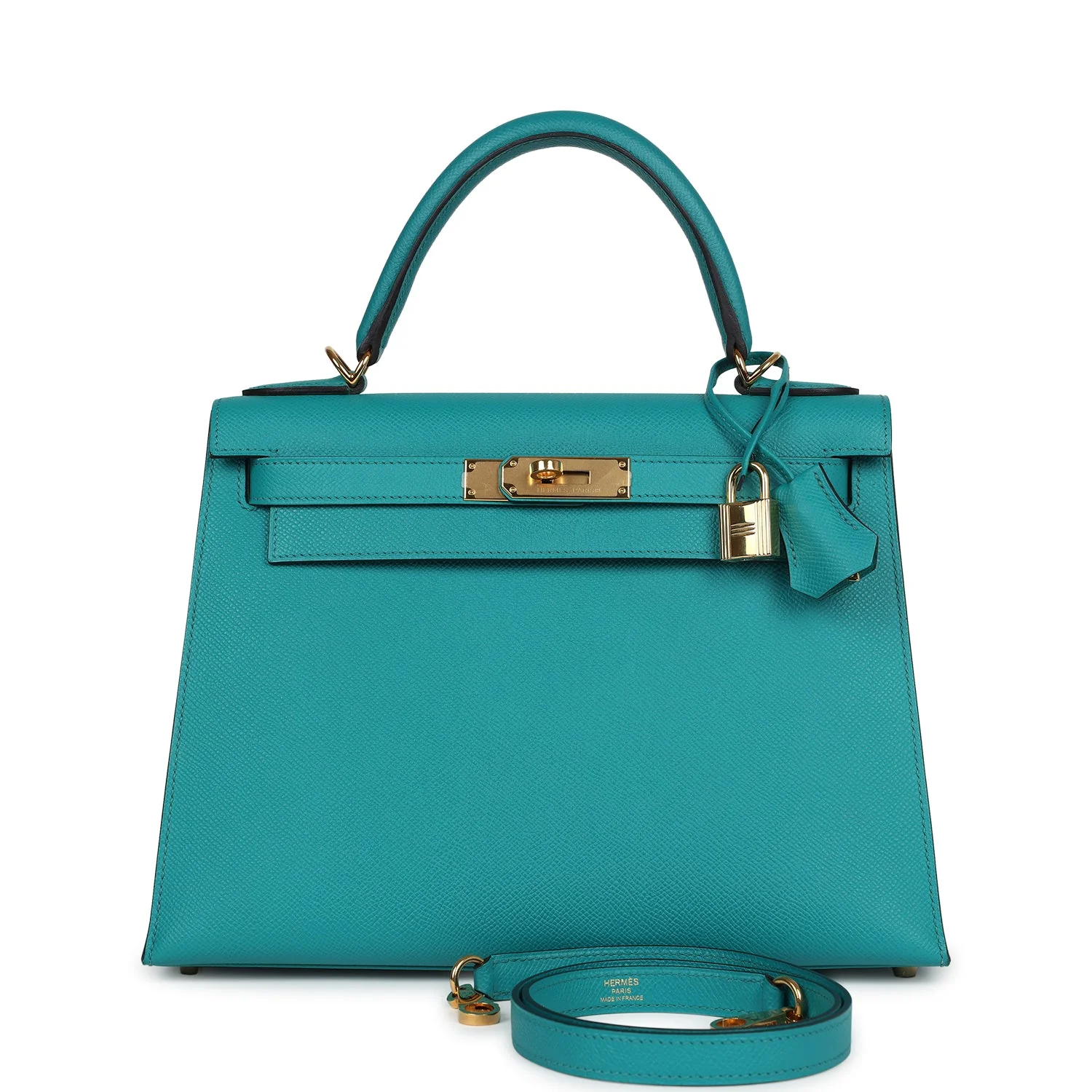 Replicate Hermes Kelly Sellier 28 Vert Verone Epsom Gold Hardware(1:1 replica)