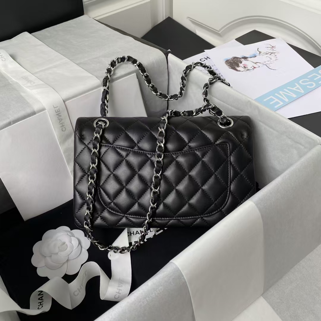 Replicate Chanel Small Classic Handbag Silver Hardware(1:1 replica)