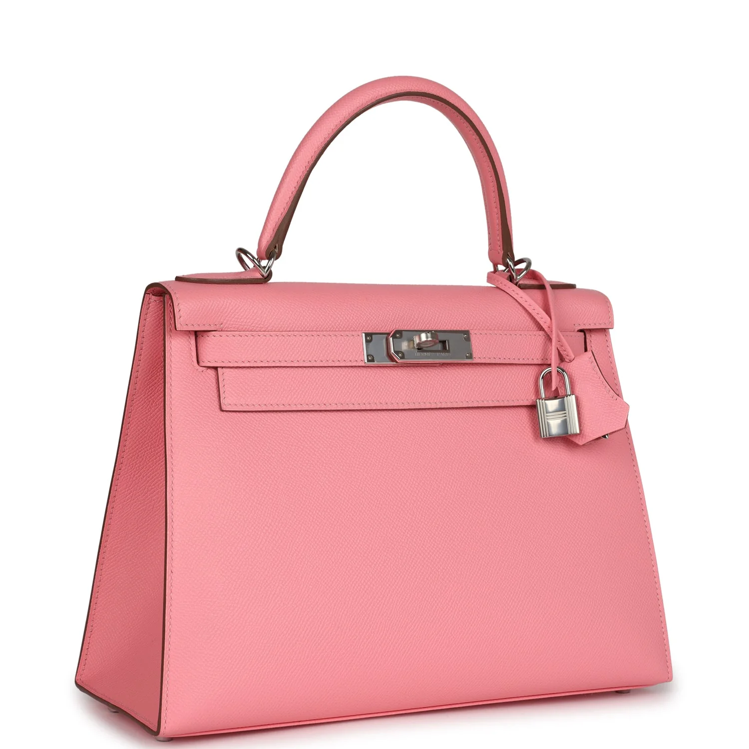 Replicate Hermes Kelly Sellier 28 Rose Confetti Epsom Palladium Hardware(1:1 replica)