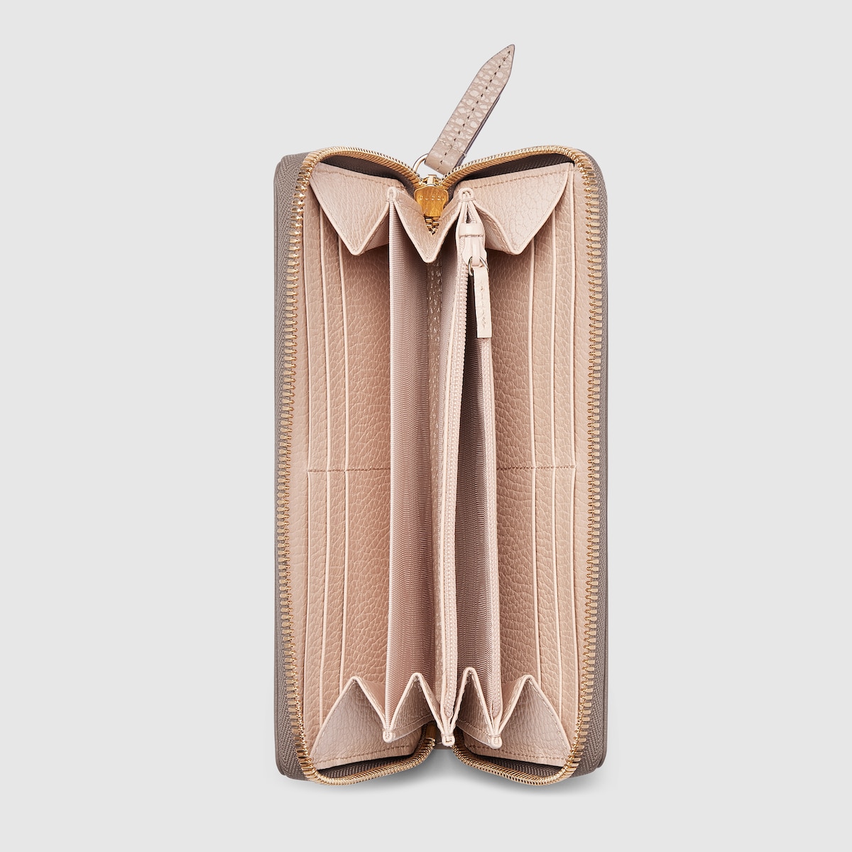 Replicate GG Marmont Pink Interior Zip Around Wallet(1:1 replica)