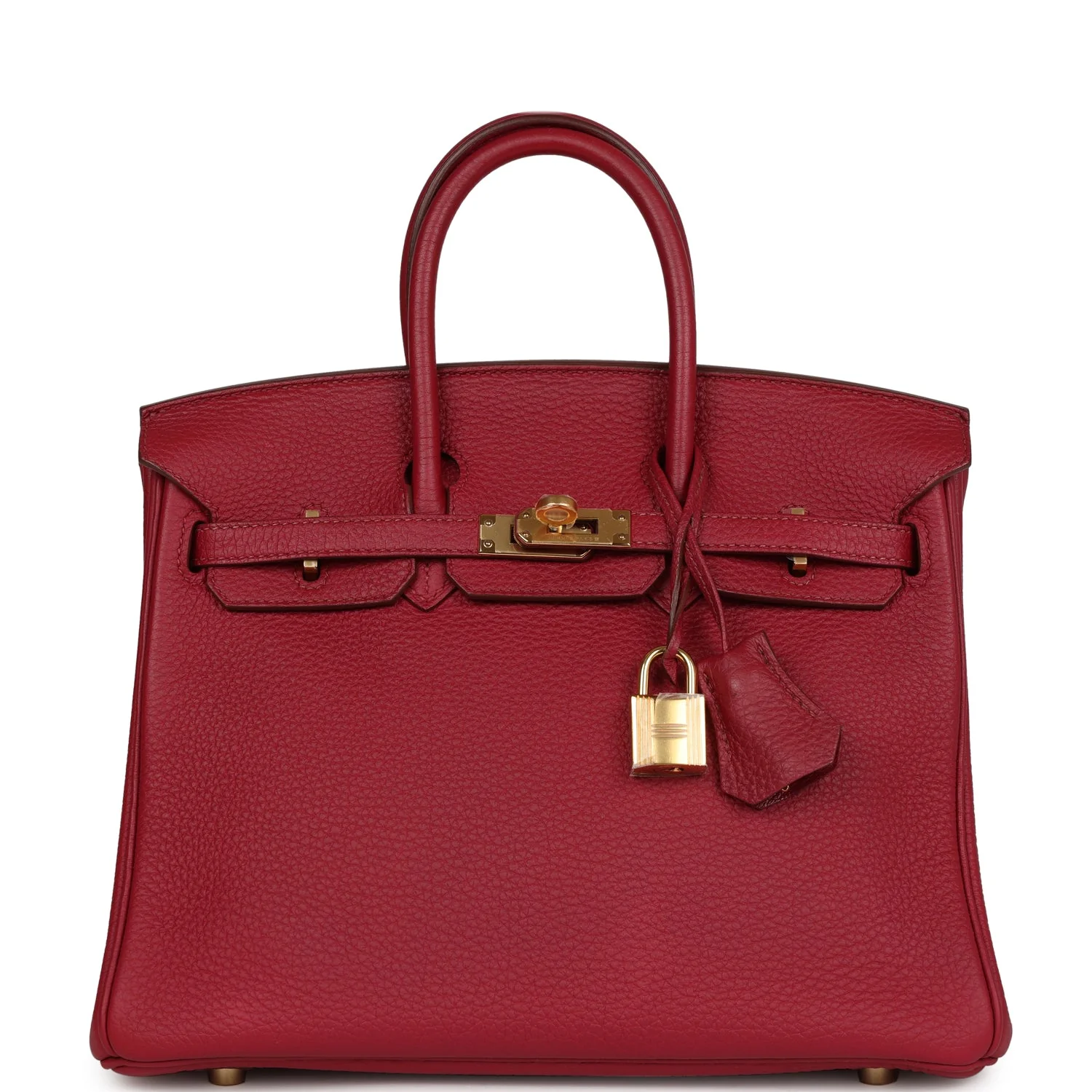 Replicate Hermes Birkin 25 Rubis Togo Gold Hardware(1:1 replica)