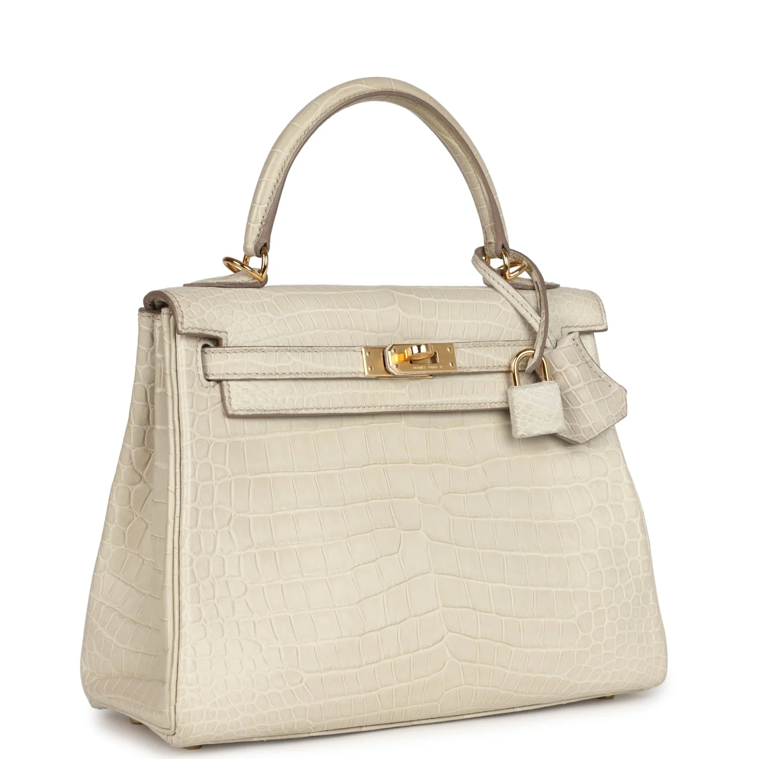 Replicate Hermes Kelly Retourne 25 Beton Matte Alligator Gold Hardware(1:1 replica)