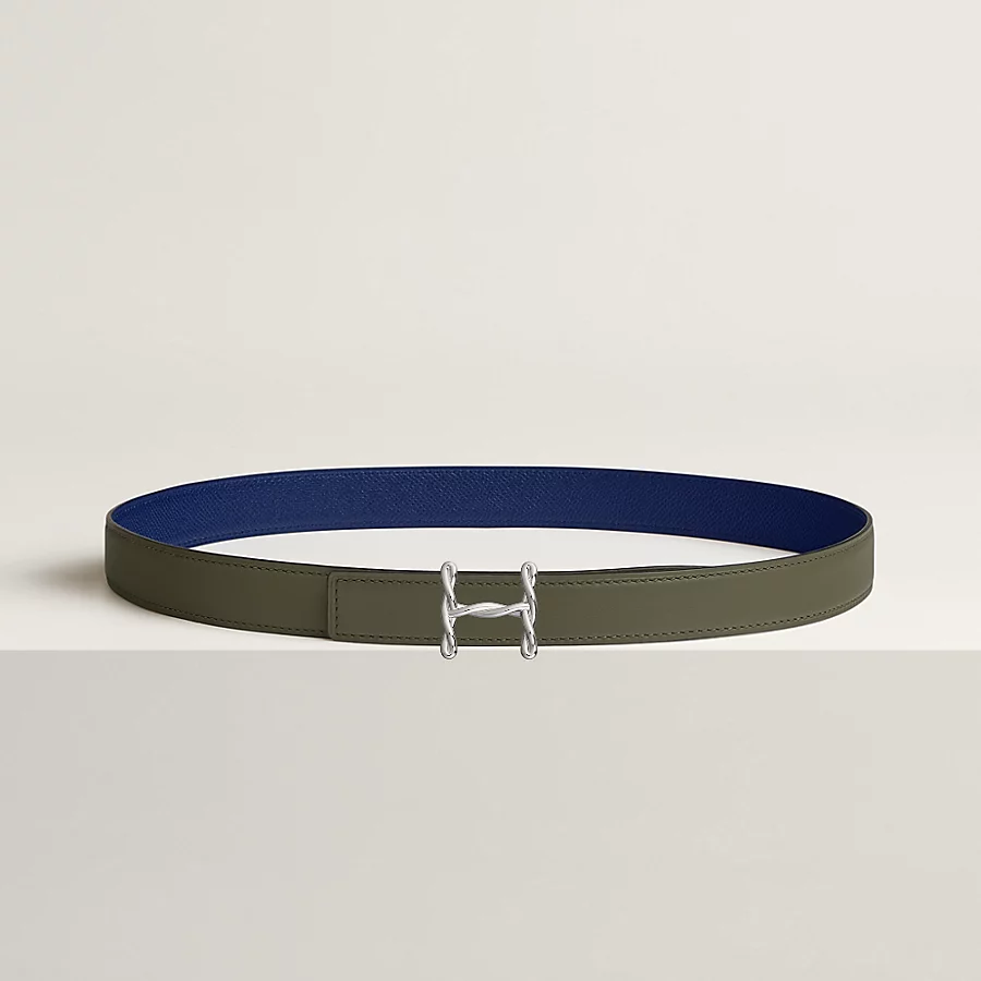 Replicate H Torsade belt buckle   Reversible leather strap 24 mm(1:1 replica)