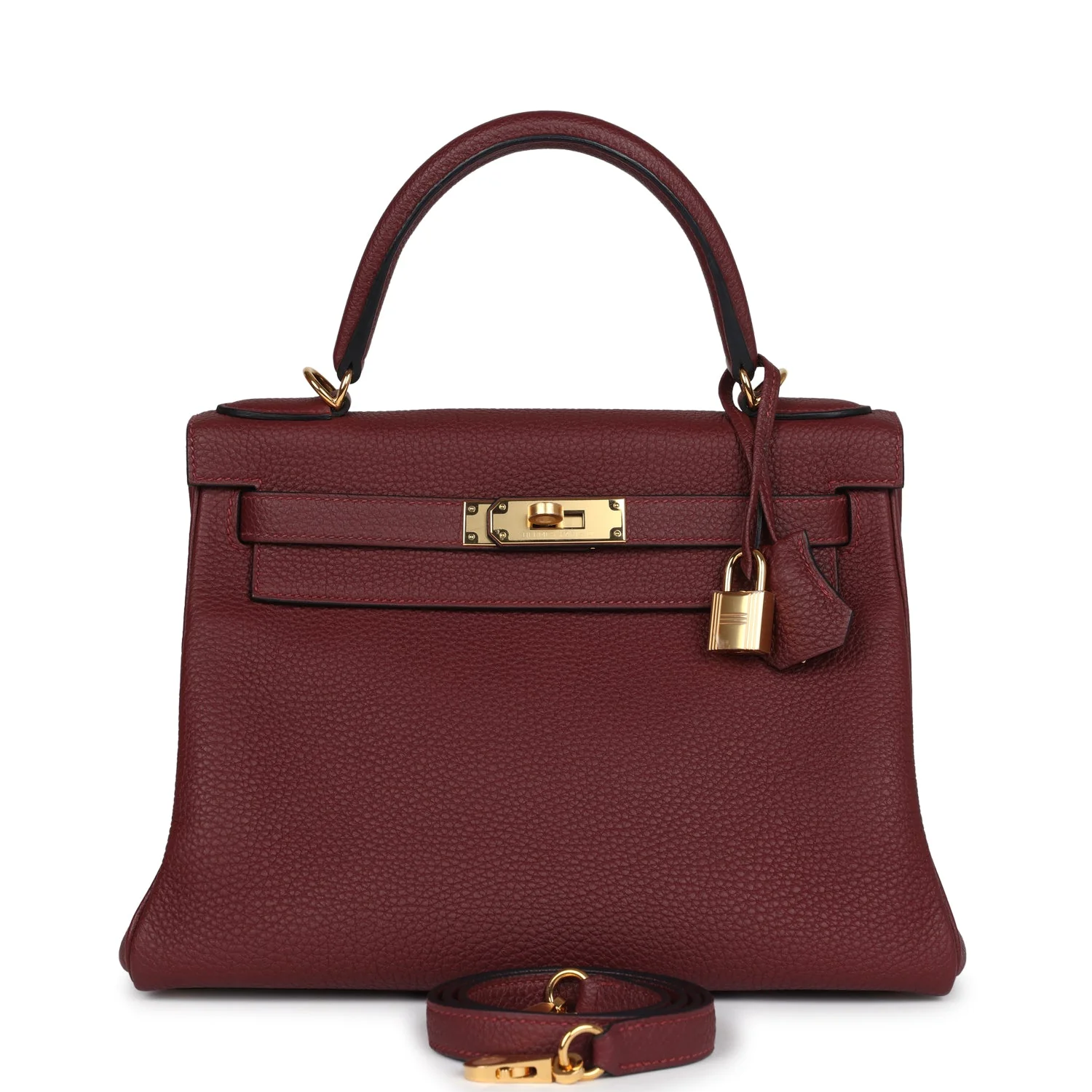 Replicate Hermes Kelly Retourne 28 Rouge H Togo Gold Hardware(1:1 replica)