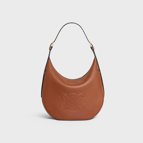 Replicate MEDIUM HELOÏSE BAG CUIR TRIOMPHE IN SUPPLE CALFSKIN TAN(1:1 replica)