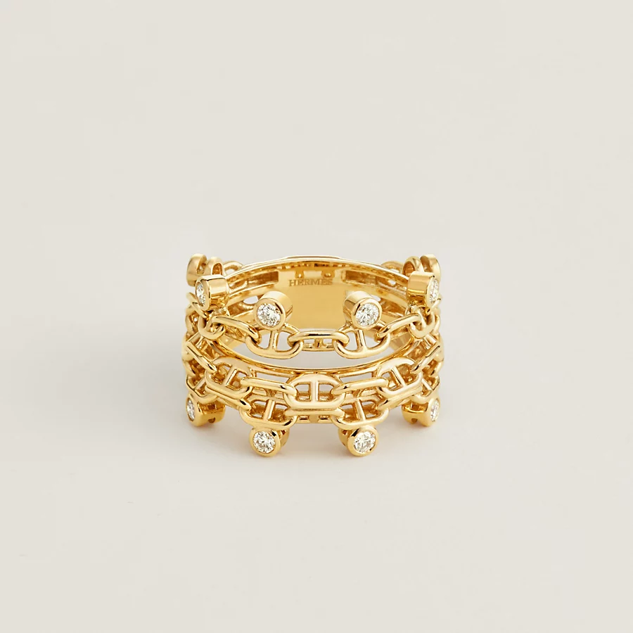 Replicate Chaine d ancre Calypso ring, medium model(1:1 replica)