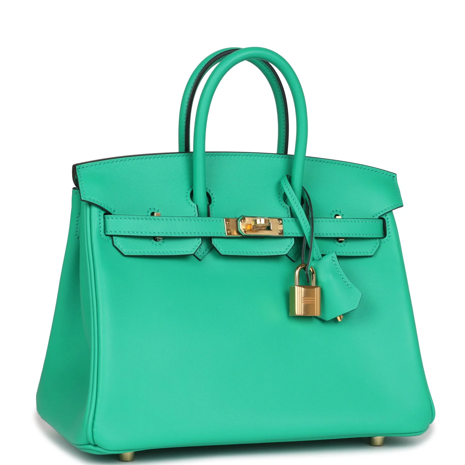 Replicate Hermes Birkin 25 Menthe Swift Gold Hardware(1:1 replica)