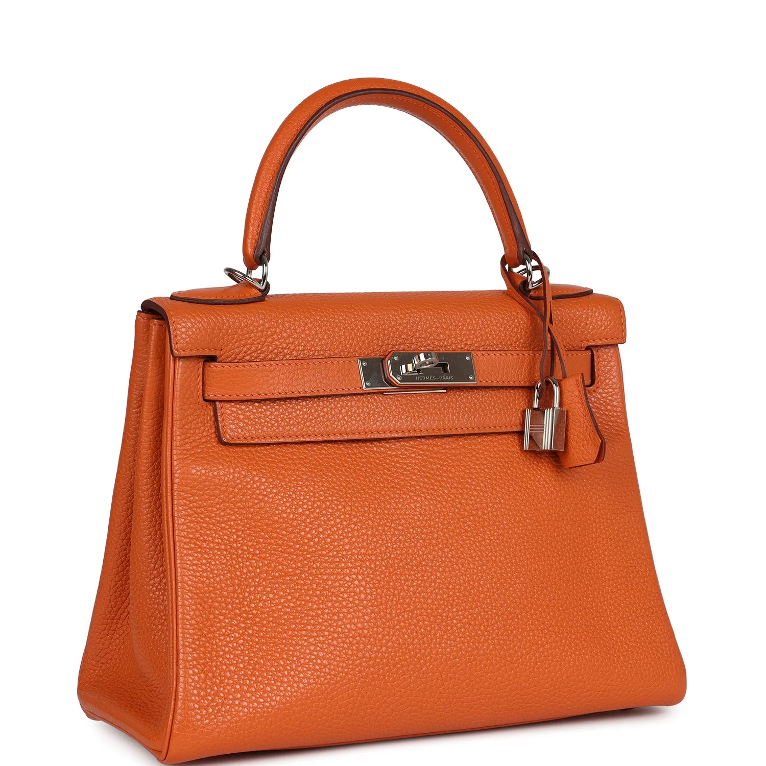 Replicate Hermes Kelly Retourne 28 Orange Togo Palladium Hardware(1:1 replica)