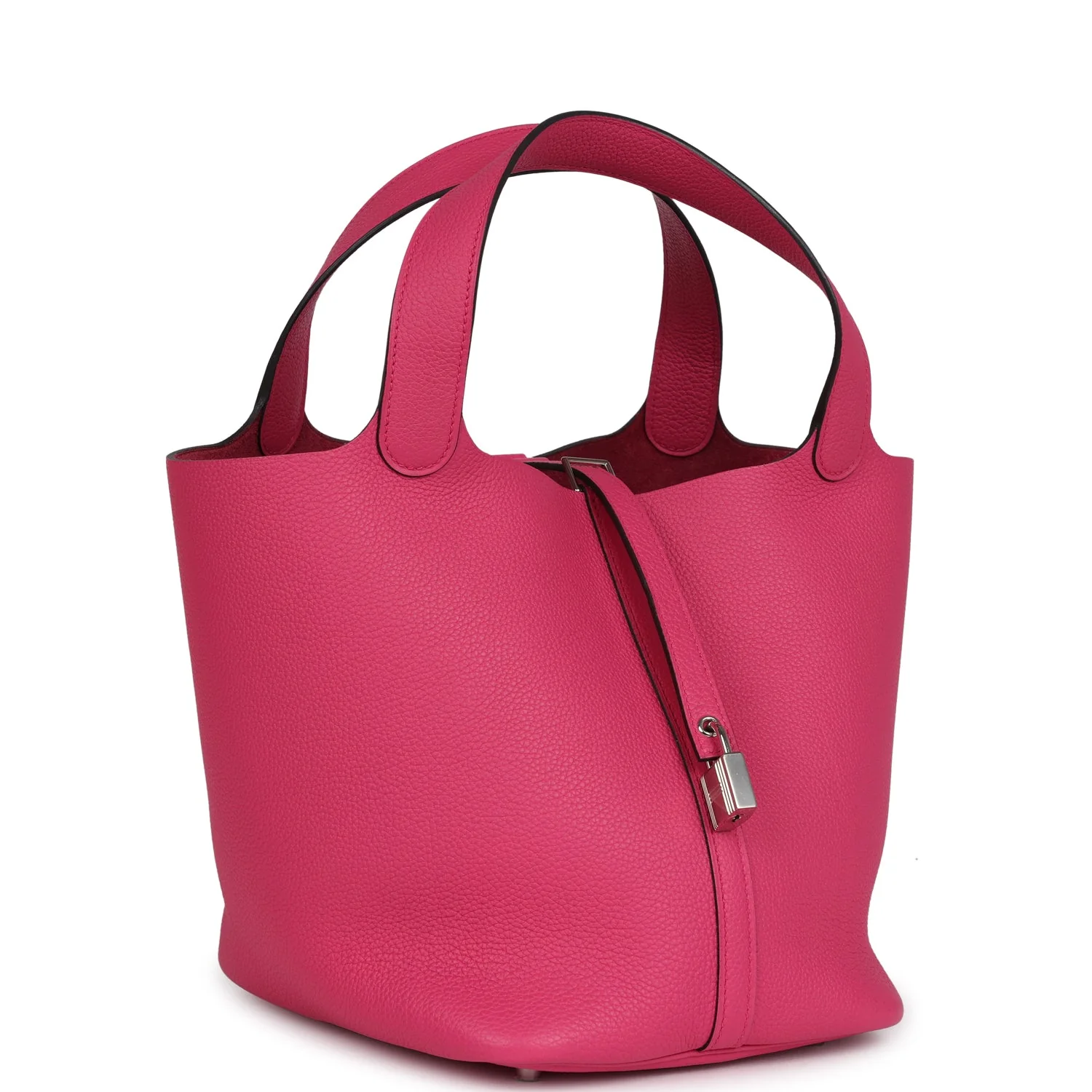 Replicate Hermes Picotin Lock 22 Rose Shocking Maurice Palladium Hardware(1:1 replica)