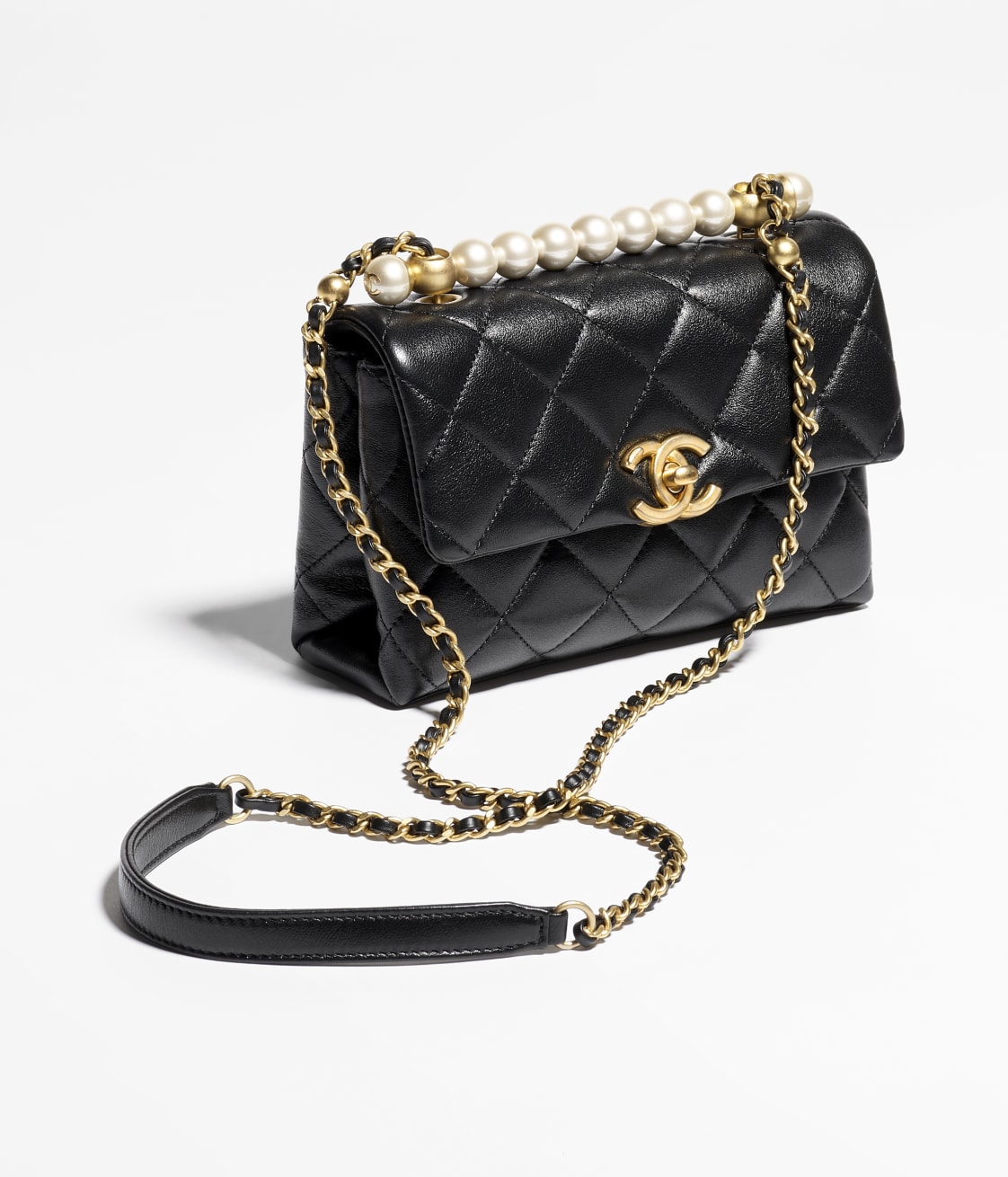 Replicate CHANEL MINI FLAP BAG WITH TOP HANDLE(1:1 replica)