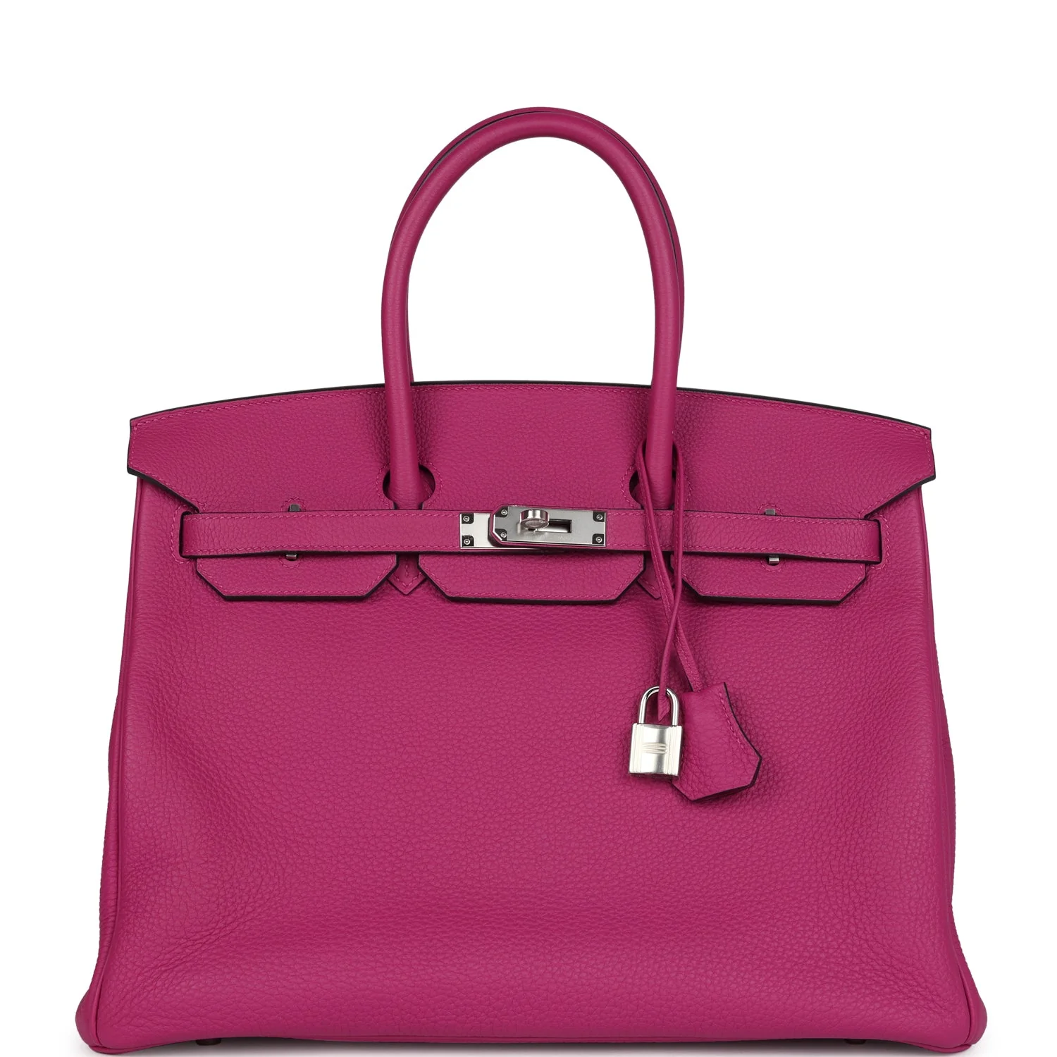 Replicate Hermes Birkin 35 Rose Pourpre Togo Palladium Hardware(1:1 replica)