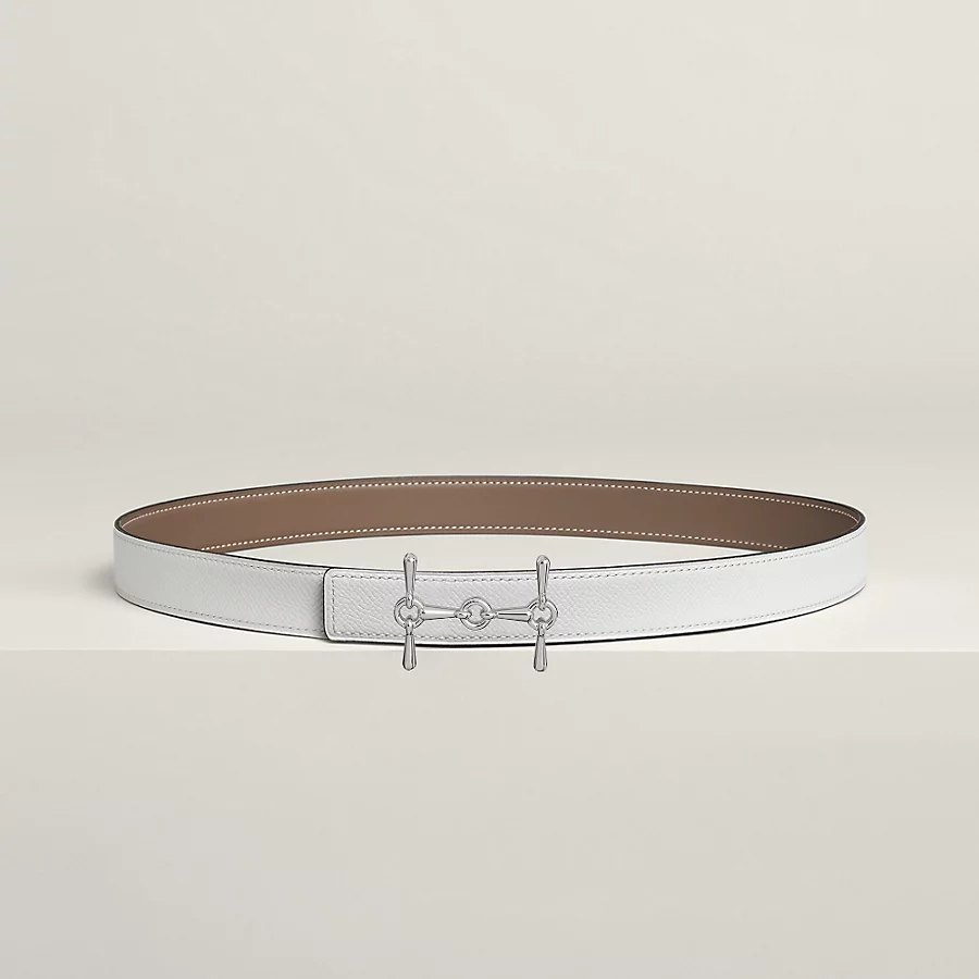 Replicate Ancre Marin belt buckle   Hermès sur Mer reversible leather strap 24 mm(1:1 replica)