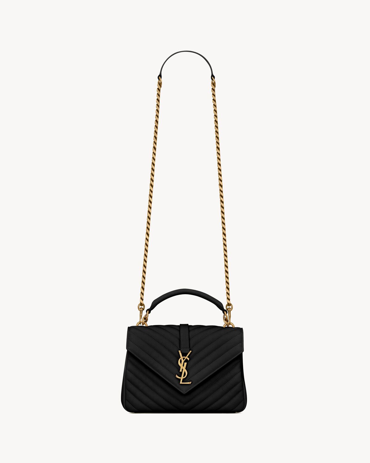 Replicate YSL College Medium in Quilted Leather(1:1 replica)