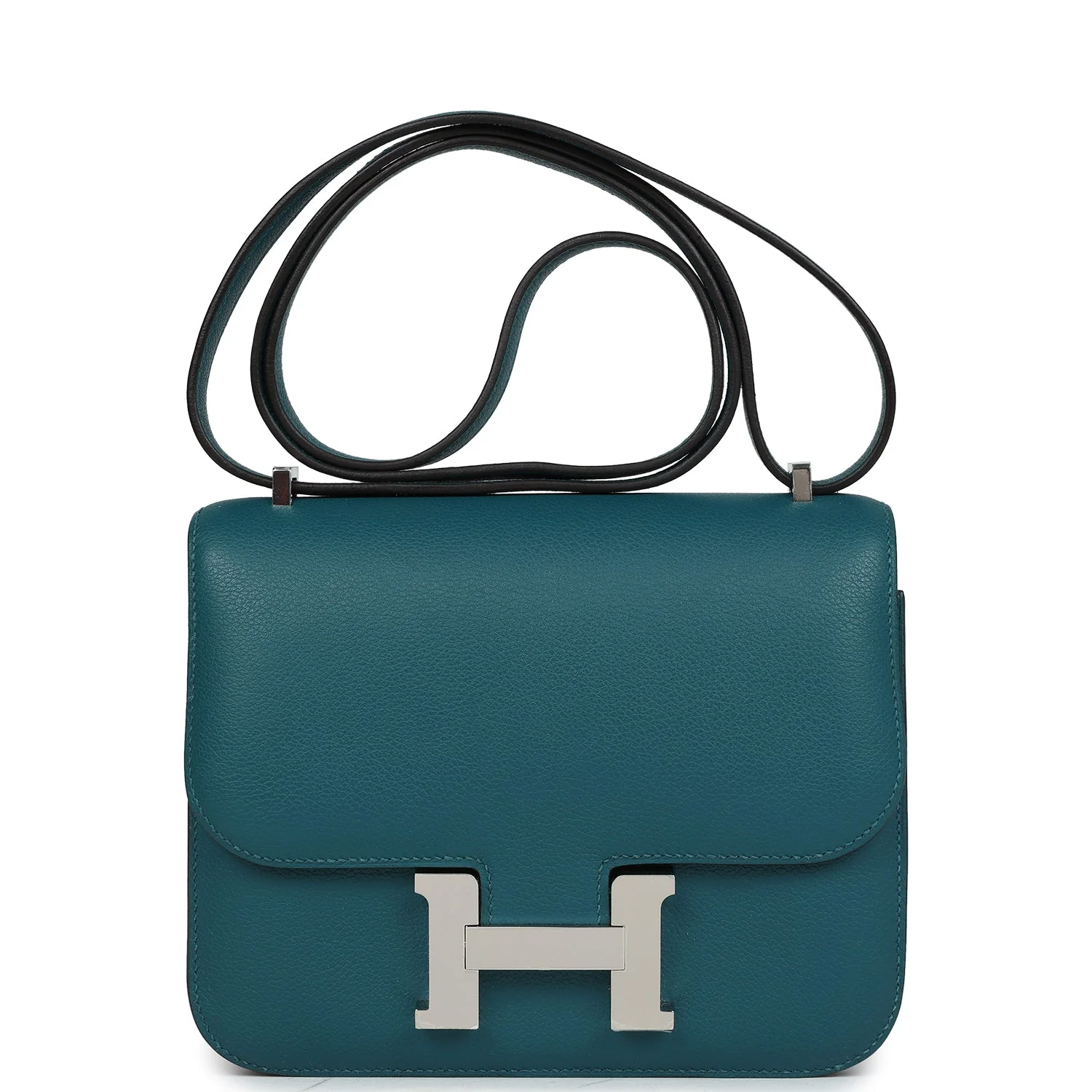 Replicate Hermes Constance 18 Vert Bosphore Evercolor Palladium Hardware(1:1 replica)