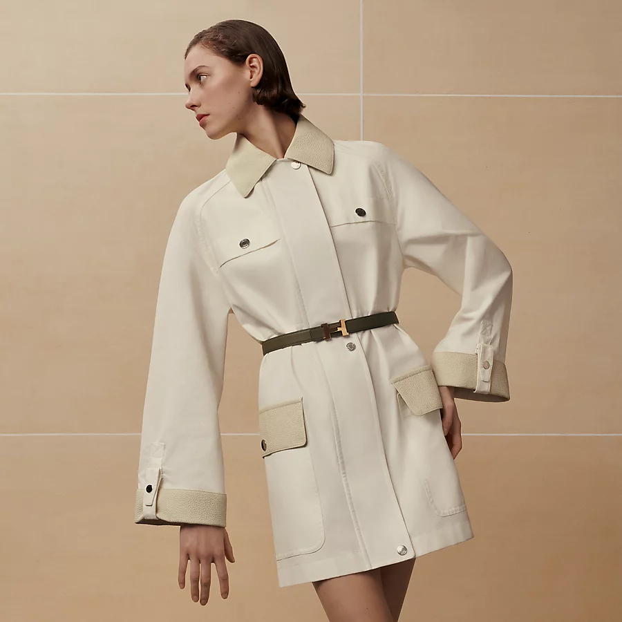 Replicate Mini Constance belt buckle   Hermès sur Mer reversible leather strap 24 mm(1:1 replica)