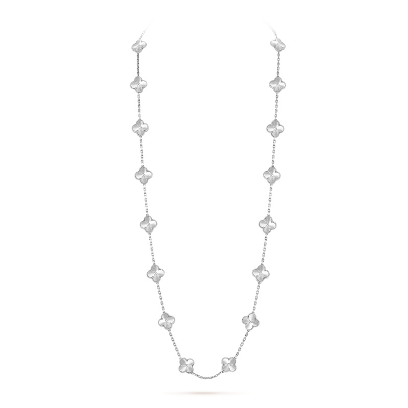 Replicate Vintage Alhambra long necklace, 20 motifs(1:1 replica)