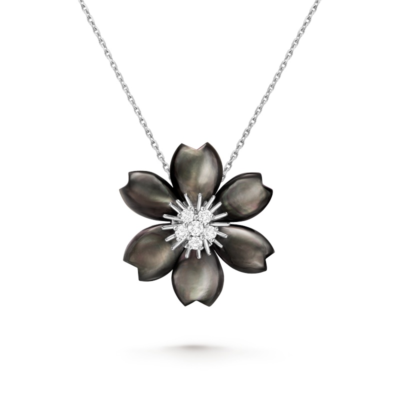 Replicate Rose de Noël clip pendant, small model(1:1 replica)