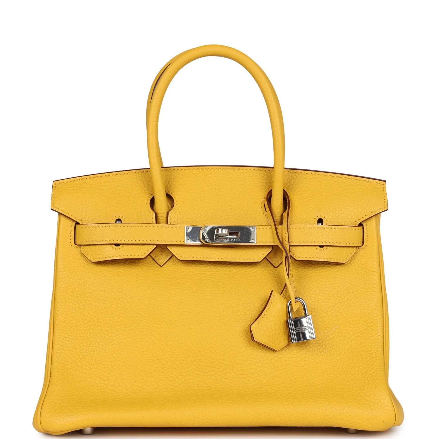 Replicate Hermes Birkin 30 Soleil Clemence Palladium Hardware(1:1 replica)