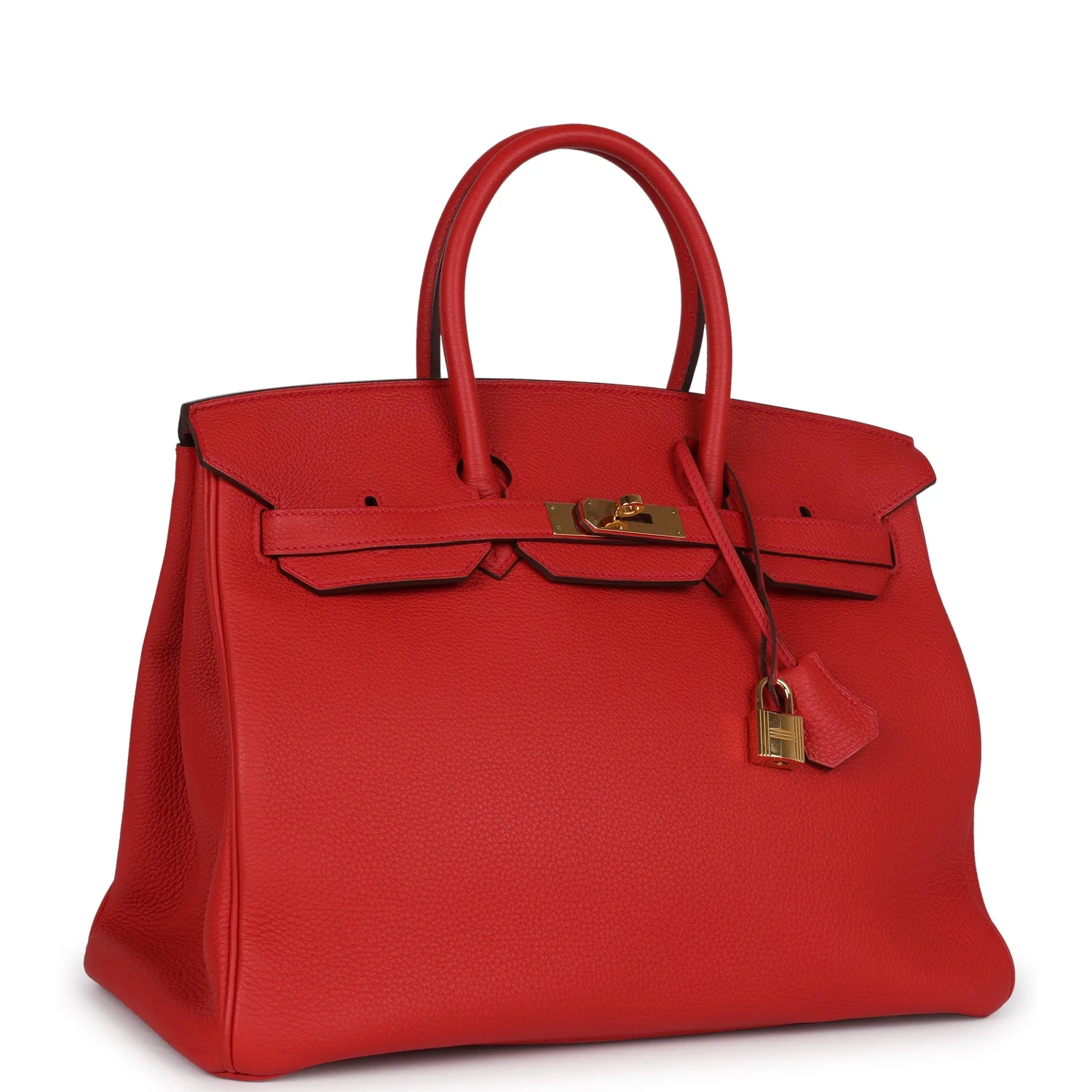 Replicate Hermes Birkin 35 Rouge Tomate Togo Gold Hardware(1:1 replica)