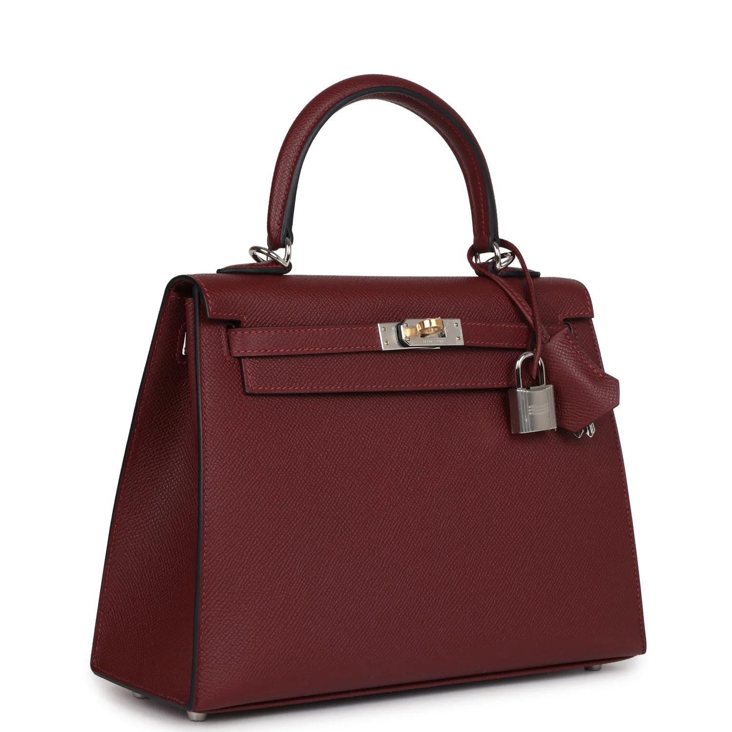 Replicate Hermes Kelly Sellier 25 Rouge H Epsom Electrum Hardware(1:1 replica)